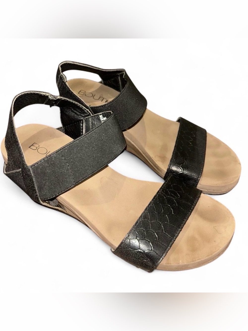 Corky’s Black Women's Elastic Strap Sandals